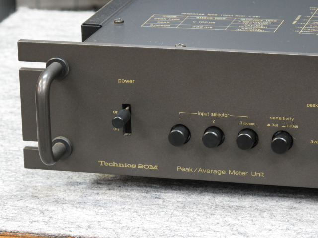 Technics ピーク/アベレージメーター 20M SH-9020M 日本製 Technics ピーク/アベレージメーター 20M SH-9020M 日本製