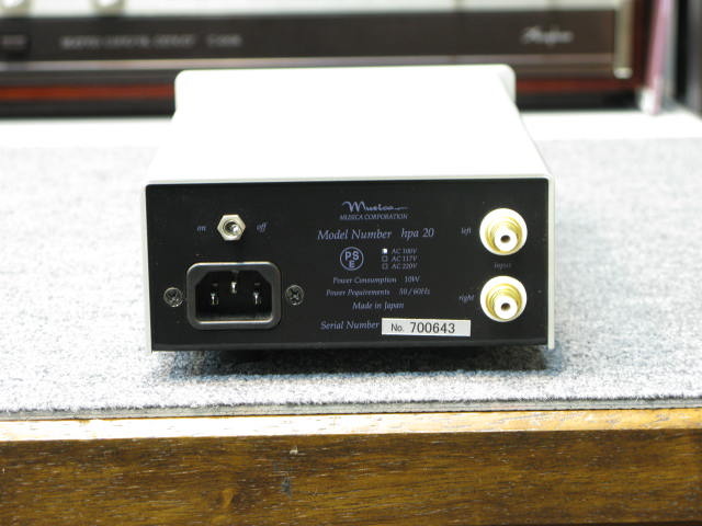 HPA20 MUSICA - 中古オーディオ 高価買取・販売 ハイファイ堂