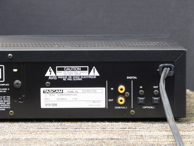 CD-RW750 TASCAM - 中古オーディオ 高価買取・販売 ハイファイ堂