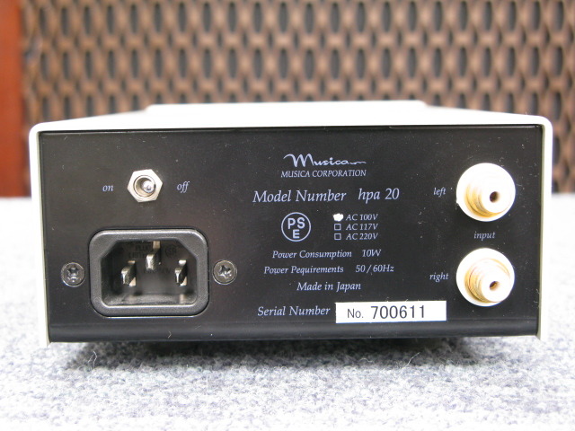 HPA20 MUSICA - 中古オーディオ 高価買取・販売 ハイファイ堂