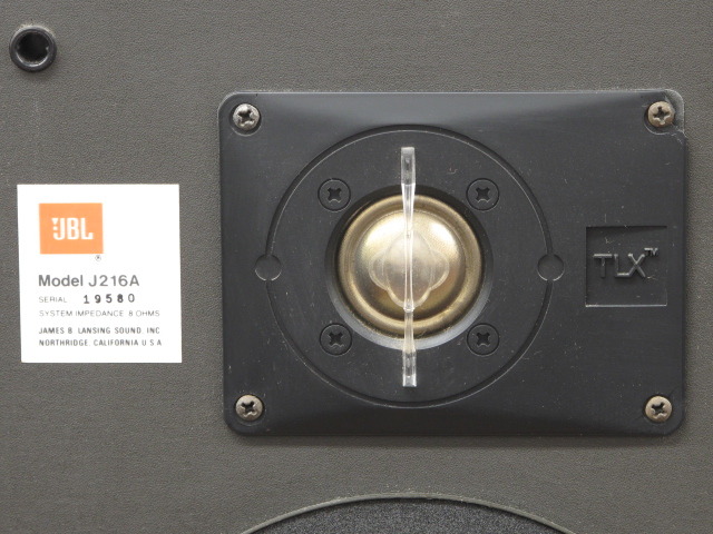 JBL J216A スピーカー JBL J216A スピーカー 16.5cmウーハー+2.5cmドーム型ツイーター