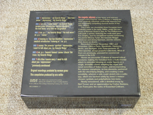 LIVE TRANE ~THE EUROPEAN TOURS/JOHN COLTRANE JOHN COLTRANE - 中古