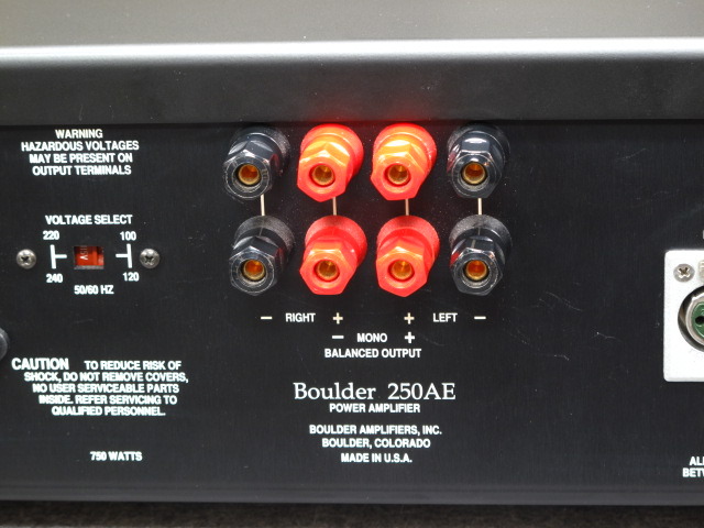 250AE BOULDER - HiFi-Do McIntosh/JBL/audio-technica/Jeff Rowland