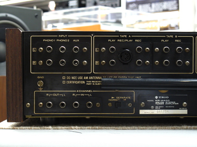 部品取り】 TRIO AM/FMステレオレシーバー TW-510 トリオ ∩ 63742-6