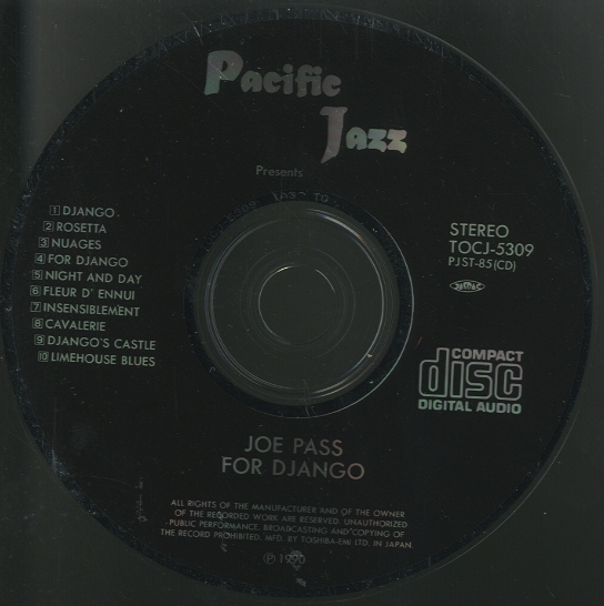 FOR DJANGO/JOE PASS JOE PASS - 中古オーディオ 高価買取・販売