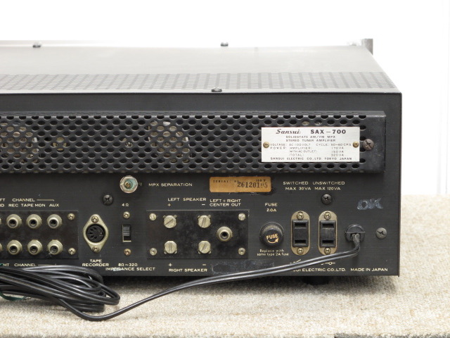 SANSUI サンスイ SAX-700 アンプ オーディオ機器 現状品 アンプ h.jpg