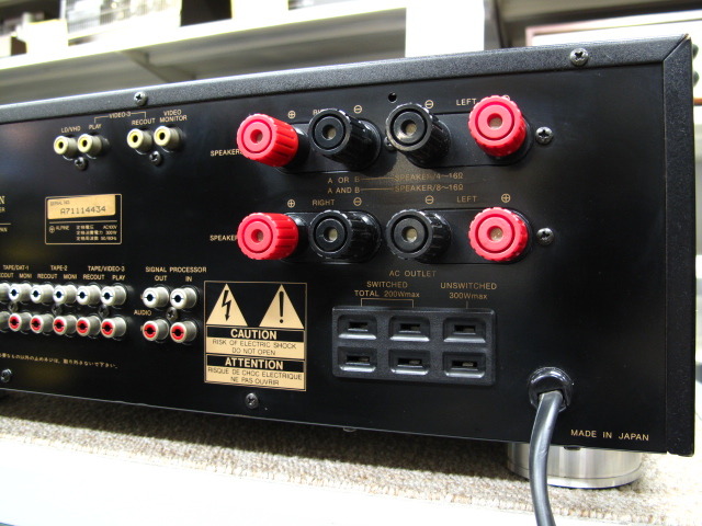 アンプ ALPINE LV-117 Yahoo!オークション - 【C】ALPINE/LUXMAN LV-117 プリメイン