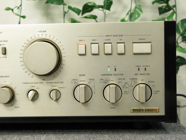INTEGRA A-820RS ONKYO - 中古オーディオ 高価買取・販売