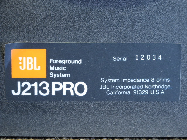 J213PRO JBL - 中古オーディオ 高価買取・販売 ハイファイ堂