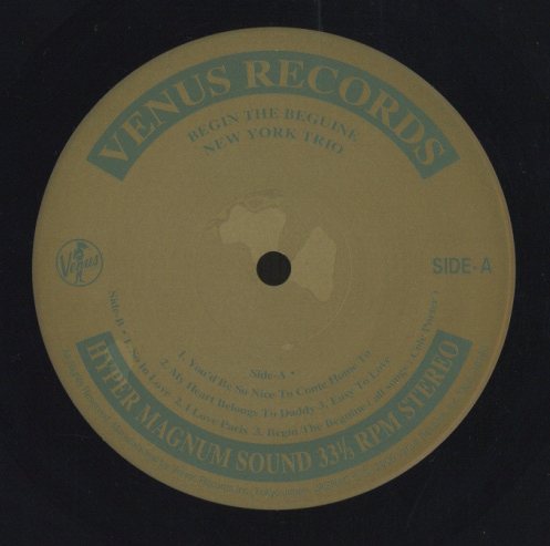 BEGIN THE BEGUINE/NEW YORK TRIO BILL CHARLAP - 中古オーディオ 高価