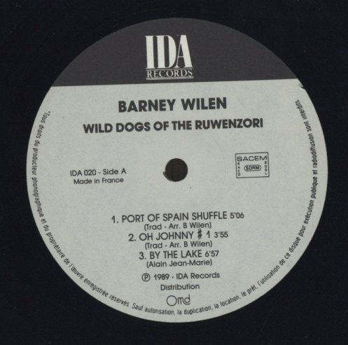 ジャズ BARNEY WILEN / WILD DOGS OF THE RUWENZOR Barney Wilen (saxophones): 5 tracks from the album 