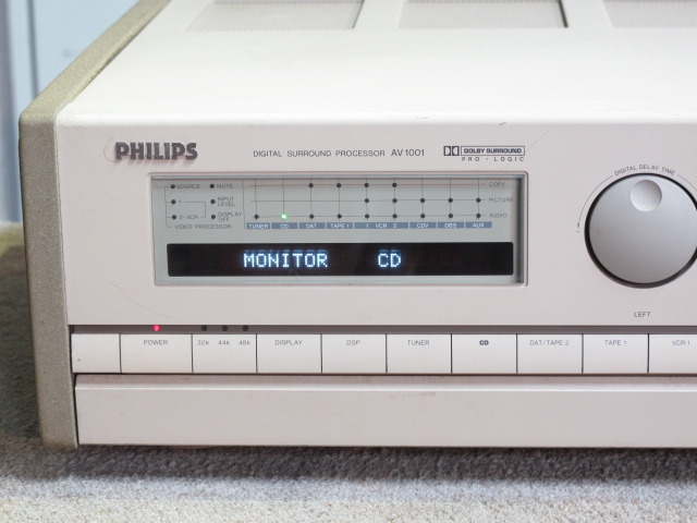 美品 フィリップスAV-1001 DAC搭載高級コントロールアンプ PHILIPS ビンテージ 希少 AV1001 PHILIPS - 中古オーディオ 高価買取・販売 ハイファイ堂