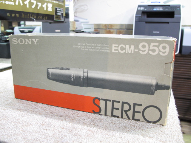 SONY ECM-959コンデンサーマイクロフォン Sony ECM-959 A Microphone | H68095