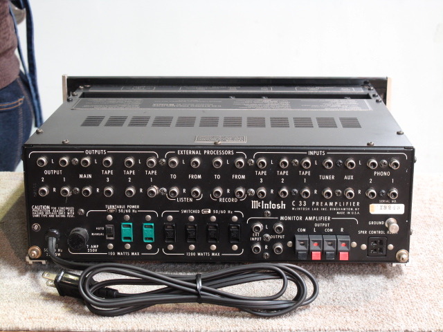 マッキントッシュ　McIntosh C-33 junk プリアンプ マッキントッシュMcIntosh C-33 junk プリアンプ