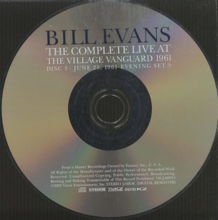 THE COMPLETE VILLAGE VANGUARD RECORDINGS,1961/BILL EVANS BILL