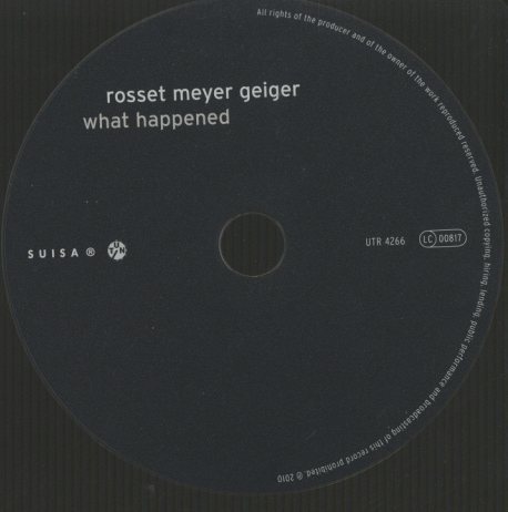 WHAT HAPPENED/ROSSET MEYER GEIGER JOSQUIN ROSSET - 中古