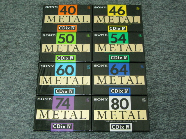 SONY C-80CDX2C他 エブリタイム CDix2カセットテープセット8本 SONY C