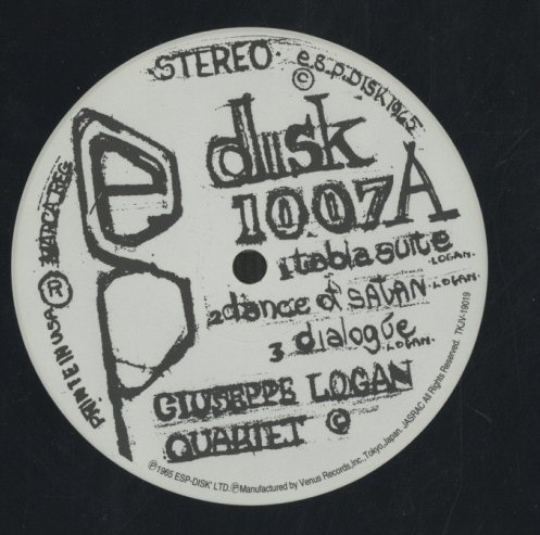 THE GIUSEPPI LOGAN QUARTET GIUSEPPI LOGAN - 中古オーディオ