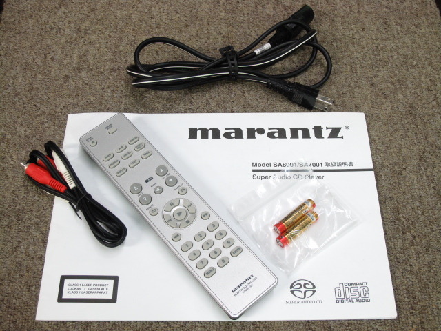 Marantz マランツ SA-8001 SACDプレーヤー（リモコン難あり） marantz マランツ「SA8001」CDプレーヤー リモコン付 ジャンク品
