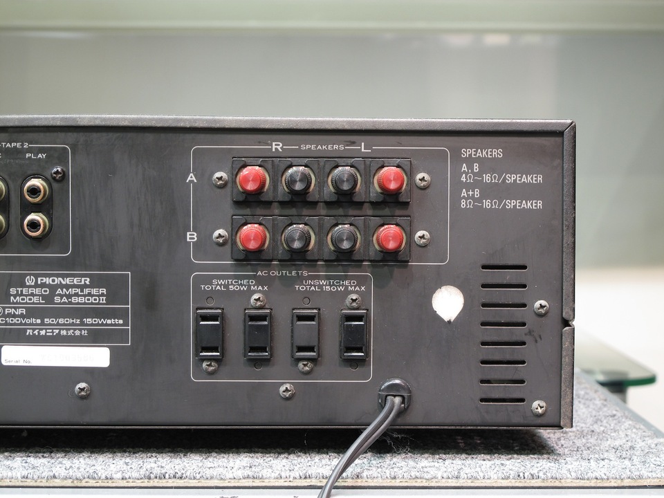 Pioneer（パイオニア）ステレオアンプ「SA-8800」　中古 SA-8800/2 PIONEER - 中古オーディオ 高価買取・販売 ハイファイ堂