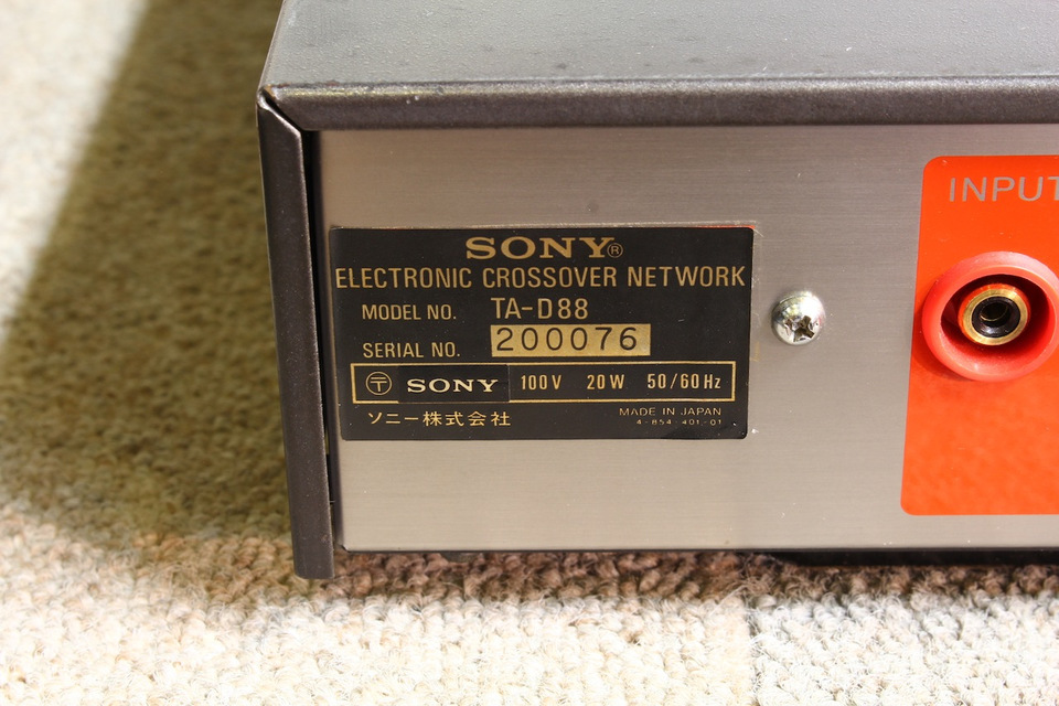 TA-D88 SONY - 中古オーディオ 高価買取・販売 ハイファイ堂
