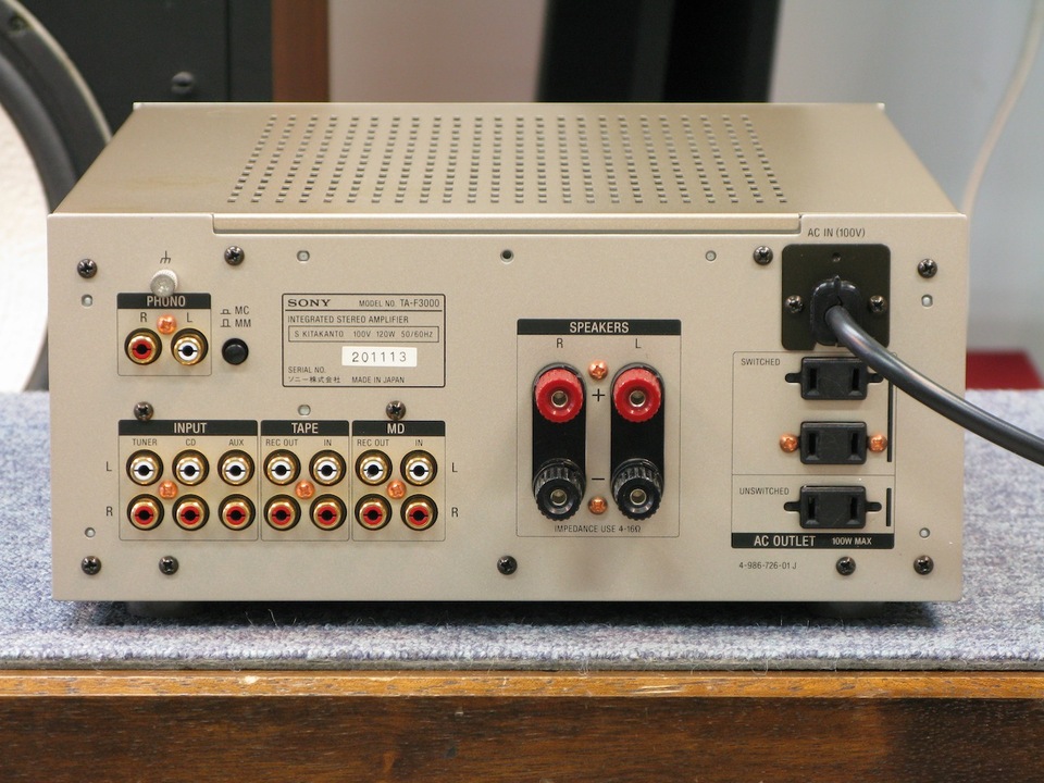 90年代の名機❗️SONY インテグレーテッド・ステレオアンプ TA-F3000 SONY TA-F3000の仕様 ソニー