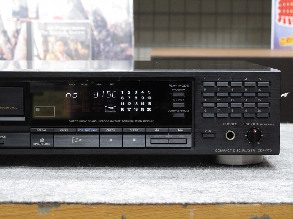ソニー CDプレーヤー　CDP-770 CDP-770 SONY - 中古オーディオ 高価買取・販売 ハイファイ堂