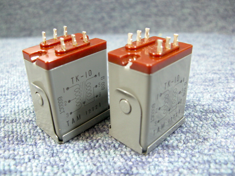TAMURA タムラ製作所 TK-10 ペア 600ΩCT：600Ω タムラ製作所 オーディオ用トランス TK-10(600Ω-600Ω) ペア その1