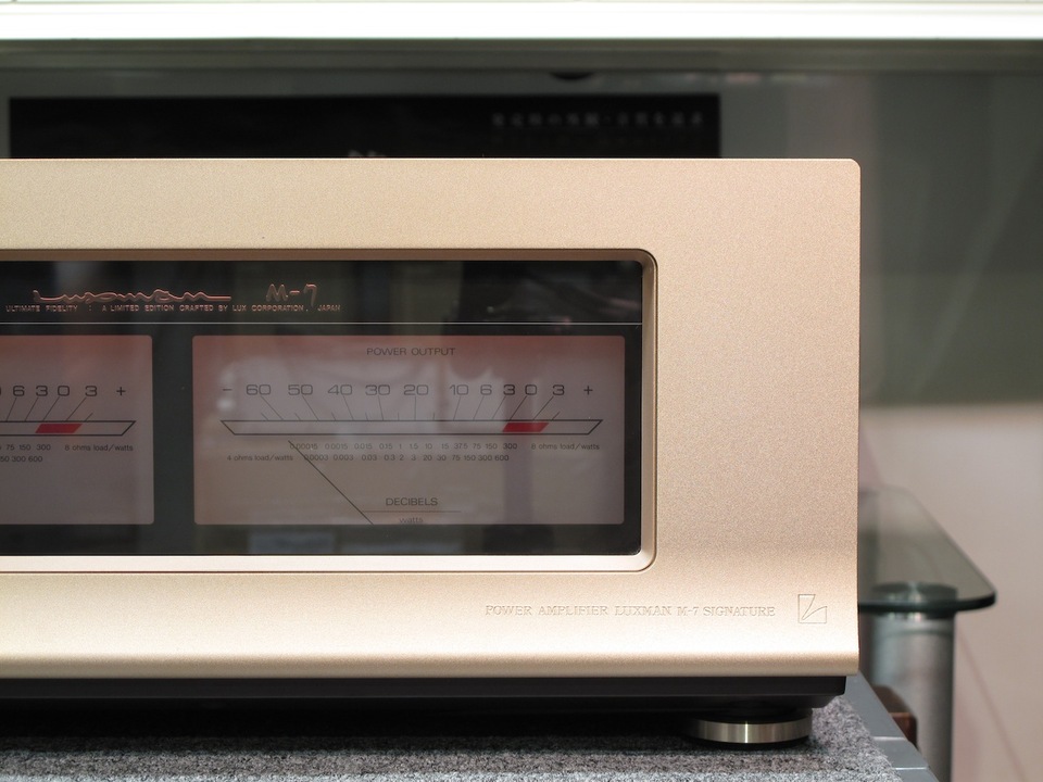 【美品】LUXMAN ラックスマン M-7i パワーアンプ LUXMAN M-7i(improved model)の仕様 ラックスマン