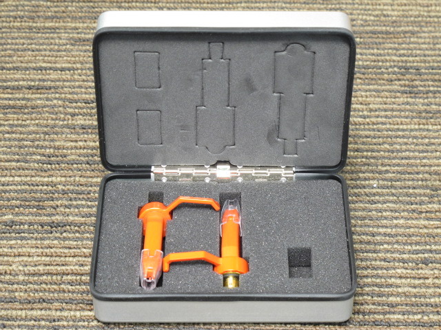 樽屋　赤針　レコードカートリッジ 2個セット 樽屋 赤針 レコードカートリッジ 2個セット ケース付き カートリッジ