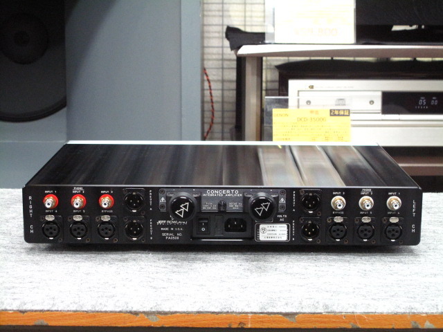 concerto integrated Phono JEFF ROWLAND - 中古オーディオ 高価買取