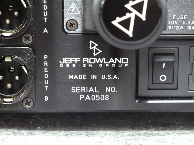 concerto integrated Phono JEFF ROWLAND - 中古オーディオ 高価買取