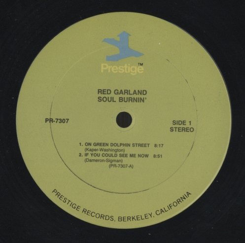 SOUL BURNIN'/RED GARLAND RED GARLAND - 中古オーディオ 高価買取