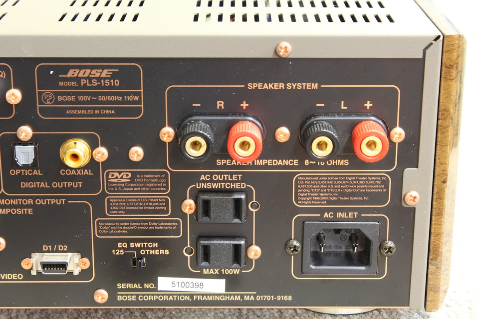 【ジャンク】BOSE PLS-1510 DVD RECEIVER ボーズ(BOSE)|DVDレシーバー|【ハードオフ公式通販】オフモール