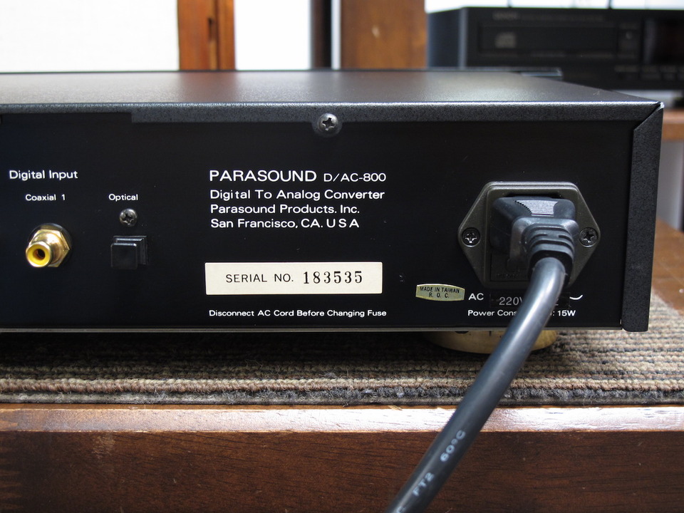 D/AC-800 PARASOUND - HiFi-Do McIntosh/JBL/audio-technica/Jeff