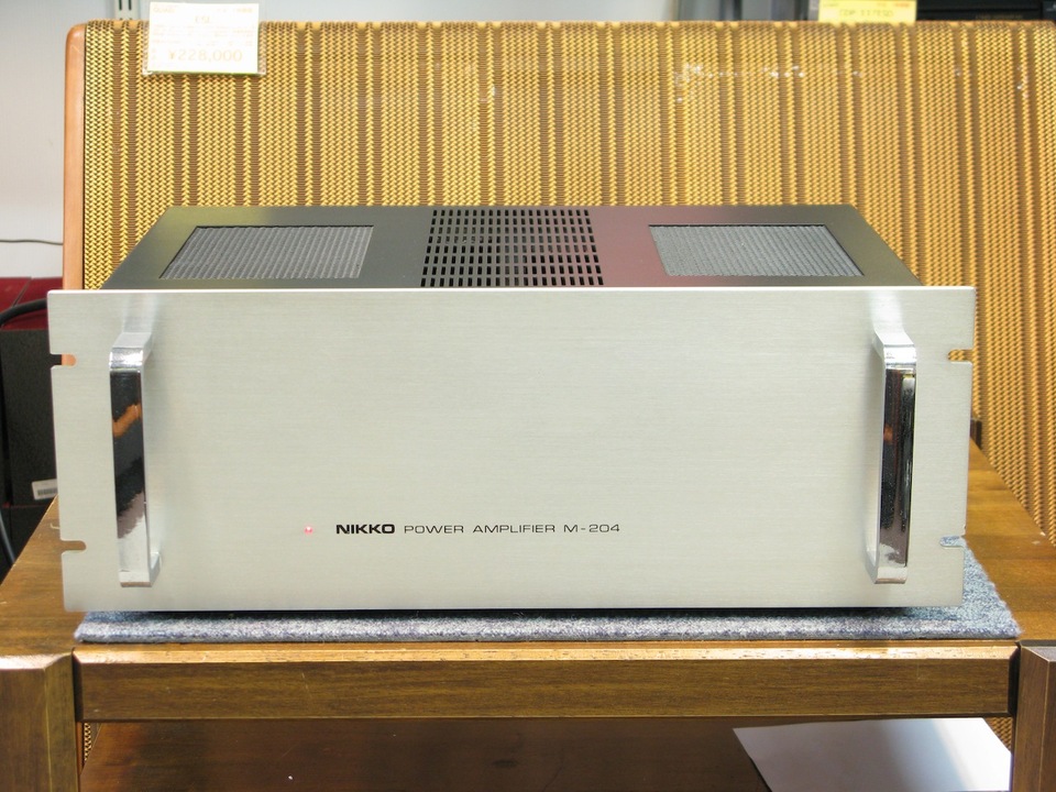 NIKKO POWER AMPLIFIER ALPHA 1　M-204　ジャンク NIKKO POWER AMPLIFIER ALPHA 1 M-204 ジャンク - メルカリ