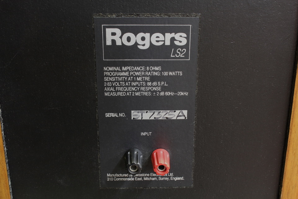 Rogers　LS2 　中古 Rogers LS2の仕様 ロジャース
