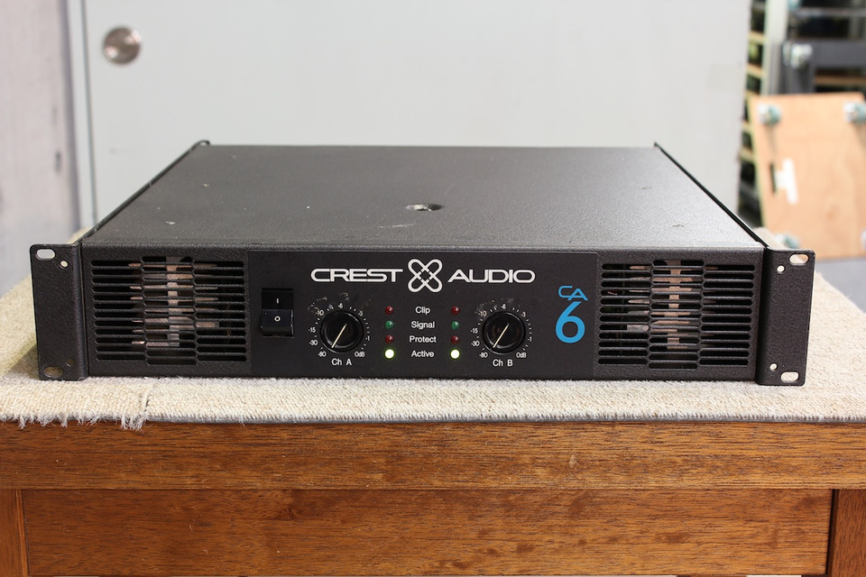 CREST AUDIO CA6 パワーアンプ CREST AUDIO CA6 正常動作品 PA用パワーアンプ（CA6 CREST AUDIO