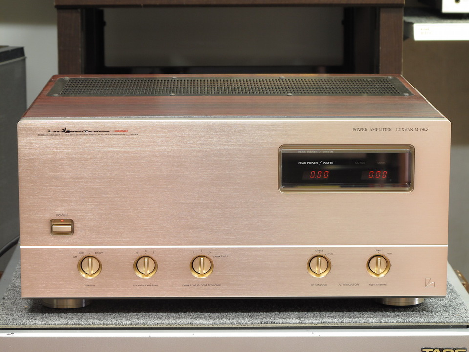 LUXMAN 純A級ステレオパワーアンプ M-06α ラックスマン 説明書付 LUXMAN 純A級ステレオパワーアンプ M-06α ラックスマン 説明書付