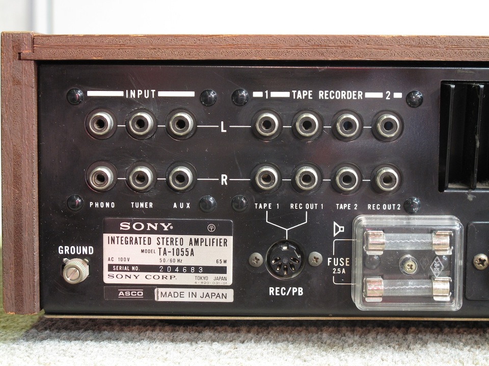 【美品・動作品】 SONY TA-1055A プリメインアンプ　ヴィンテージ Yahoo!オークション - 【美品・動作品】 SONY TA-1055A