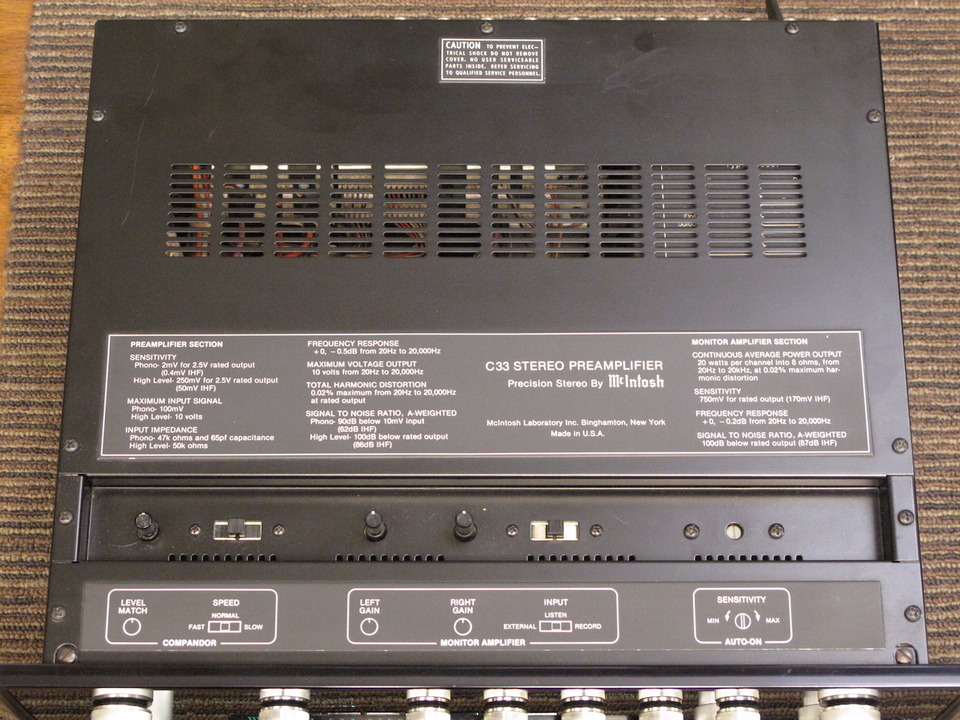 C33 McIntosh - 中古オーディオ 高価買取・販売 ハイファイ堂