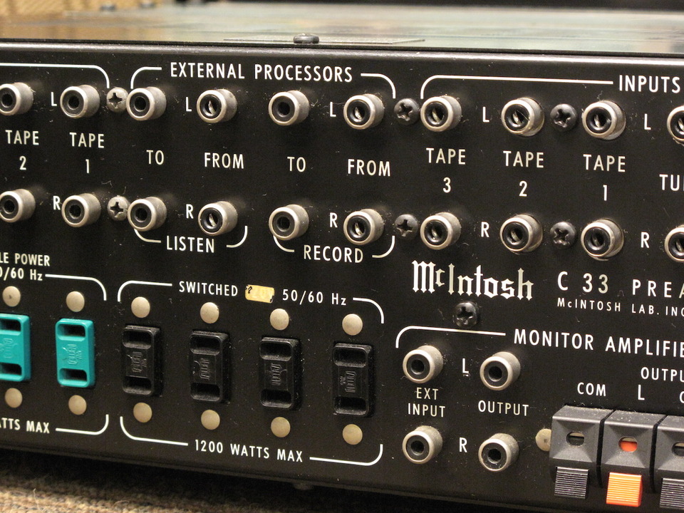マッキントッシュ　McIntosh C-33 junk プリアンプ 高額買取実施中!!】McIntosh プリアンプ／コントロールアンプ