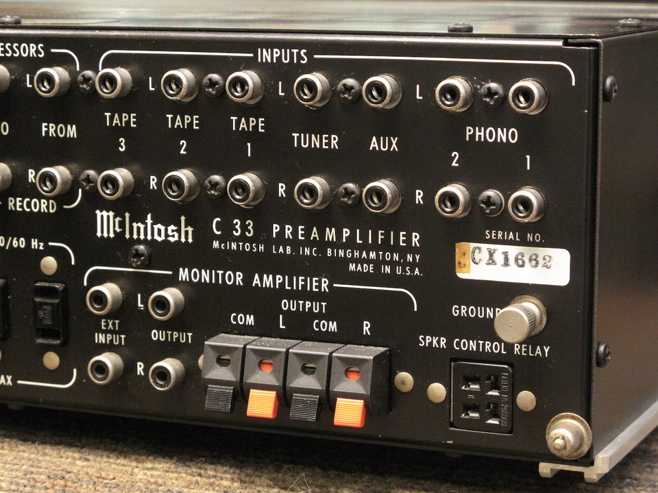 マッキントッシュ　McIntosh C-33 junk プリアンプ マッキントッシュ McIntosh C33 プリアンプ