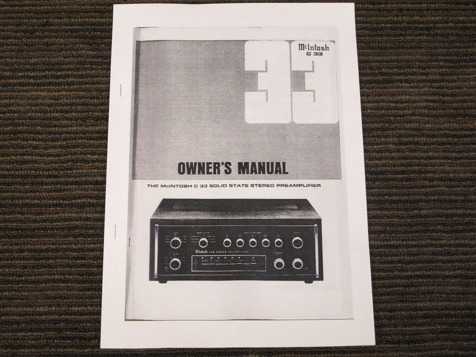 マッキントッシュ　McIntosh C-33 junk プリアンプ McIntosh コントロールアンプ C33の買取ならみっけオーディオ |