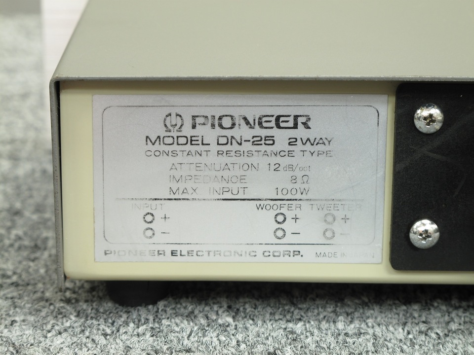 PIONEER DN-25 DIVIDING NETWORK クロスオーバー 2 PIONEER DN-25 DIVIDING NETWORK クロスオーバー 2