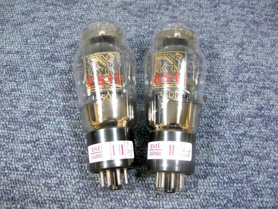 350B ESTI 真空管 ペア 現状 ジャンク Yahoo!オークション -「真空管