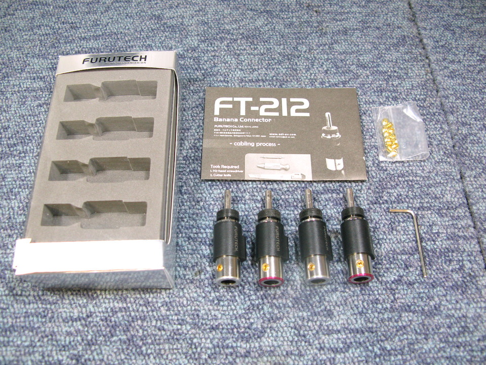 FURUTECH フルテック　FT-212 バナナプラグ　8個セット FURUTECH フルテック FT-212 バナナプラグ 8個セット FURUTECH