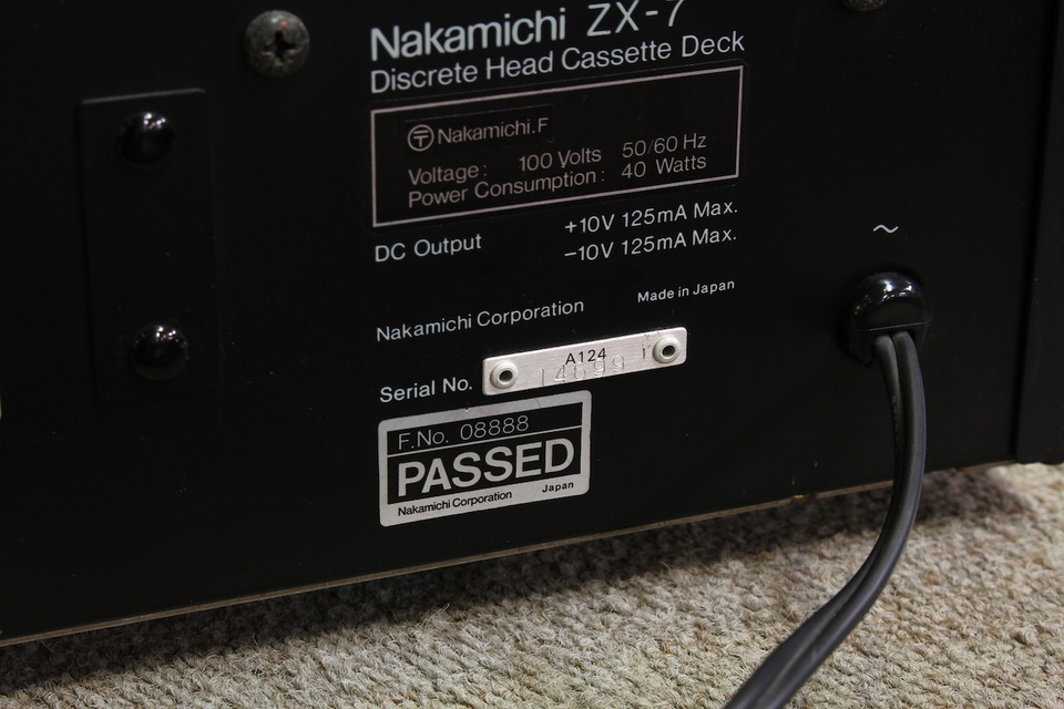ZX-7 Nakamichi - HiFi-Do McIntosh/JBL/audio-technica/Jeff