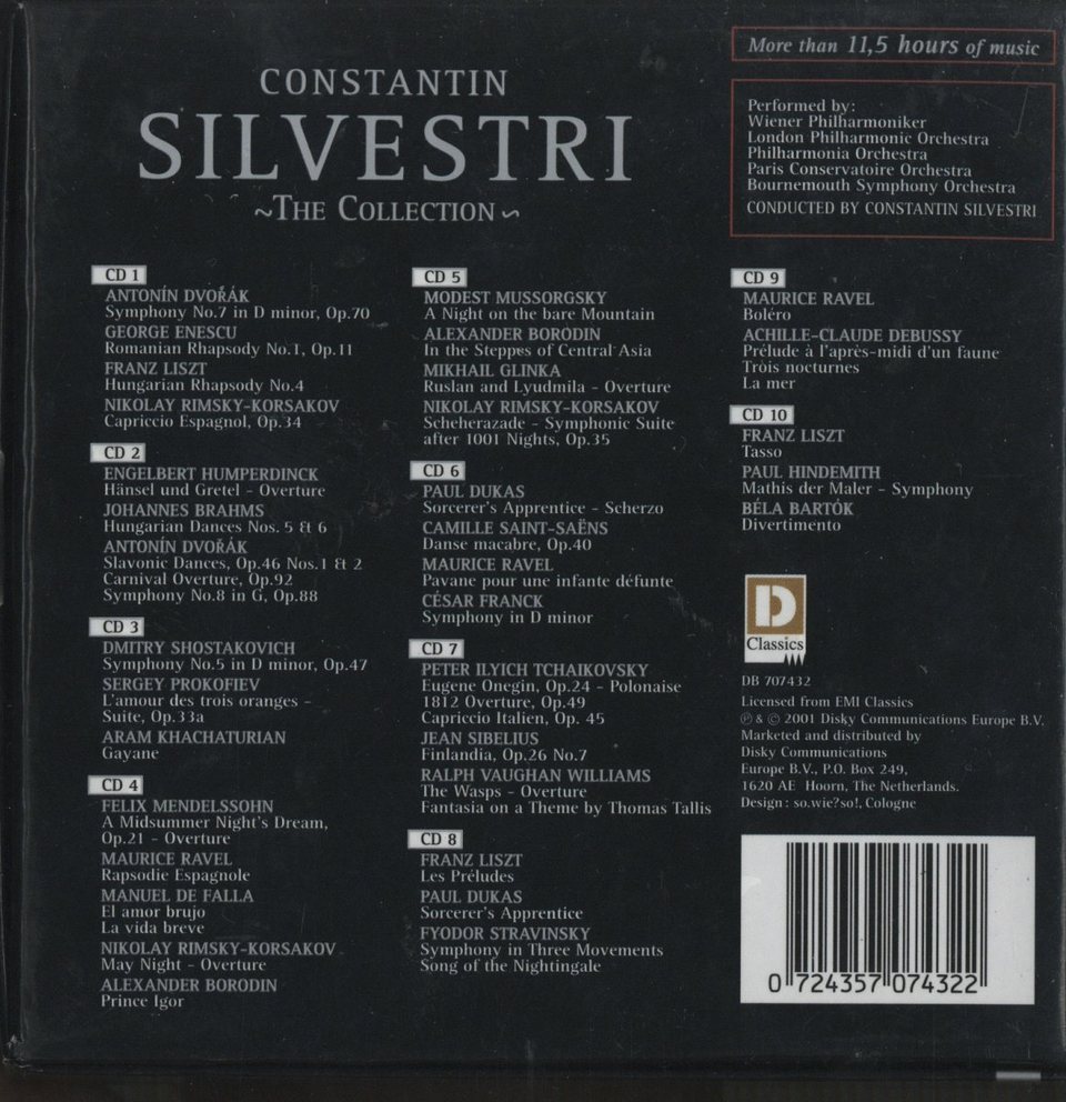THE COLLECTION/CONSTANTIN SILVESTRI ドヴォルザーク