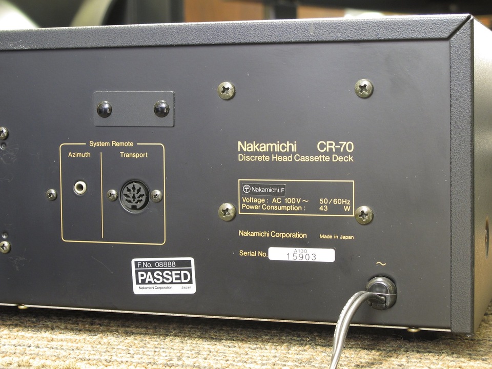 CR-70 NAKAMICHI - HiFi-Do McIntosh/JBL/audio-technica/Jeff Rowland